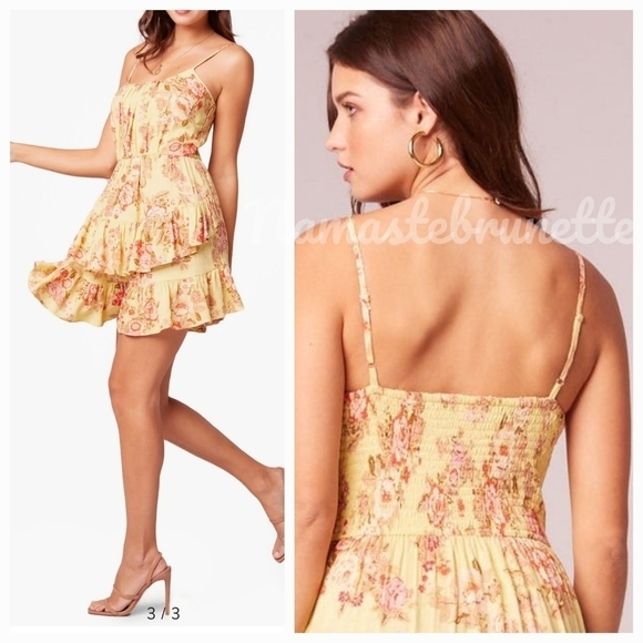 NWT $98 Band of Gypsies Boho Floral Tiered Dress - Picture 4 of 17